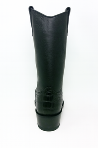 Western Alligator Skin Los Altos Boots Black Caiman Cowboy Dress Cowboy Boot Cheap Priced For Sale Online (EE) ~ World Best Alligator