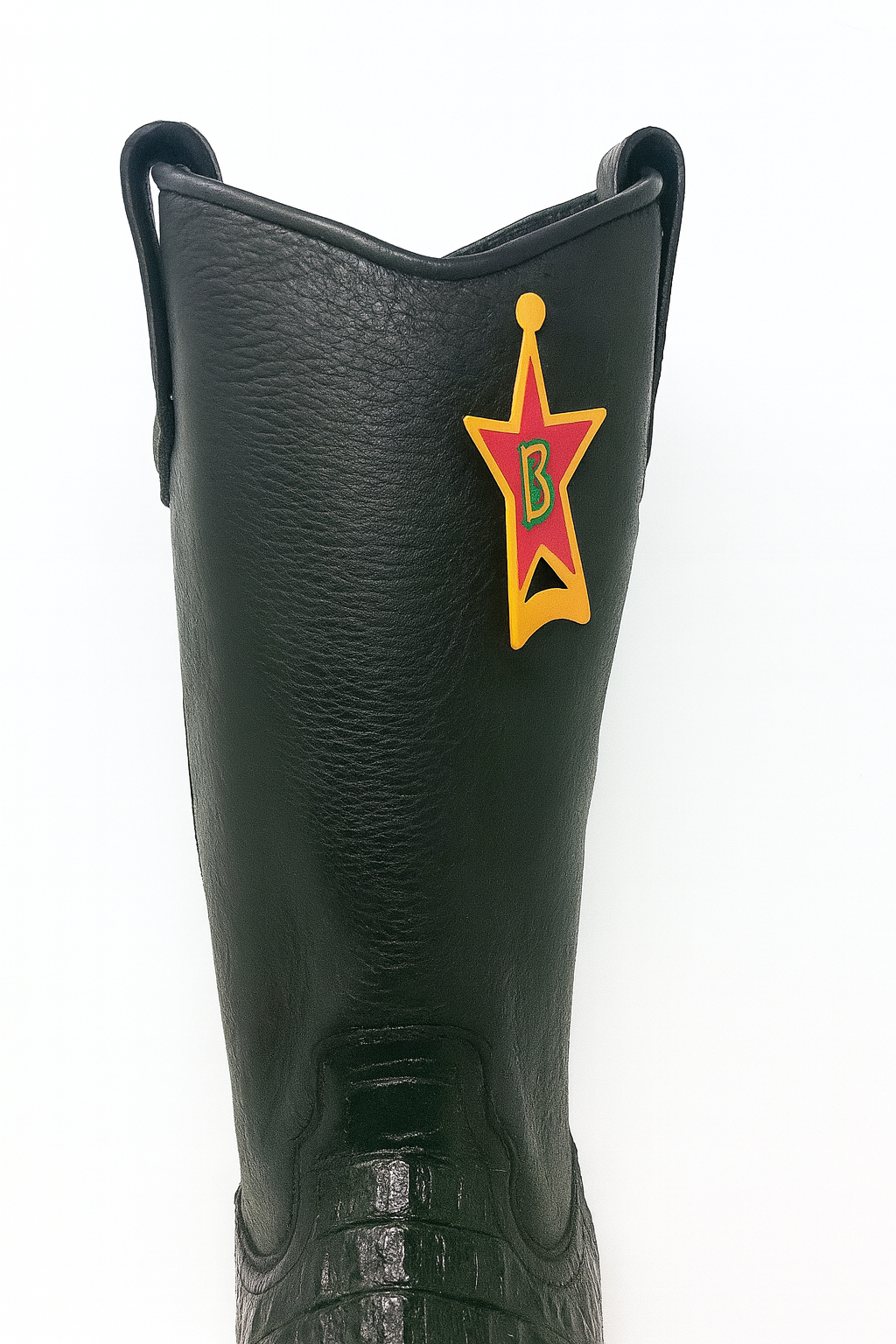 Western Alligator Skin Los Altos Boots Black Caiman Cowboy Dress Cowboy Boot Cheap Priced For Sale Online (EE) ~ World Best Alligator