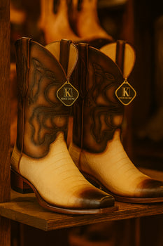 King Exotic Men's Caiman Belly Snip Toe Boots - Image 27