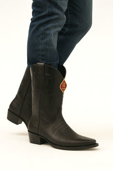 King Exotic Men's Caiman Belly Snip Toe Boots - Image 43