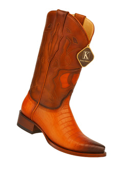 King Exotic Men's Caiman Belly Snip Toe Boots - Image 11