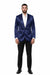 Mens Cowboy Blazer - Western Sport Coat in Color Navy Blue