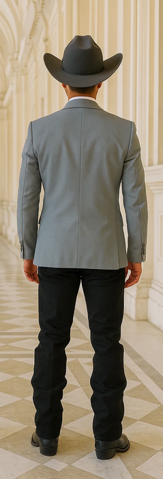 Western Suit - Gray Cowboy Tuxedo
