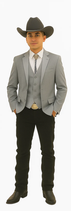 Western Suit - Gray Cowboy Tuxedo