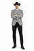 Western Suit - Gray Cowboy Tuxedo - Traje Para Hombre