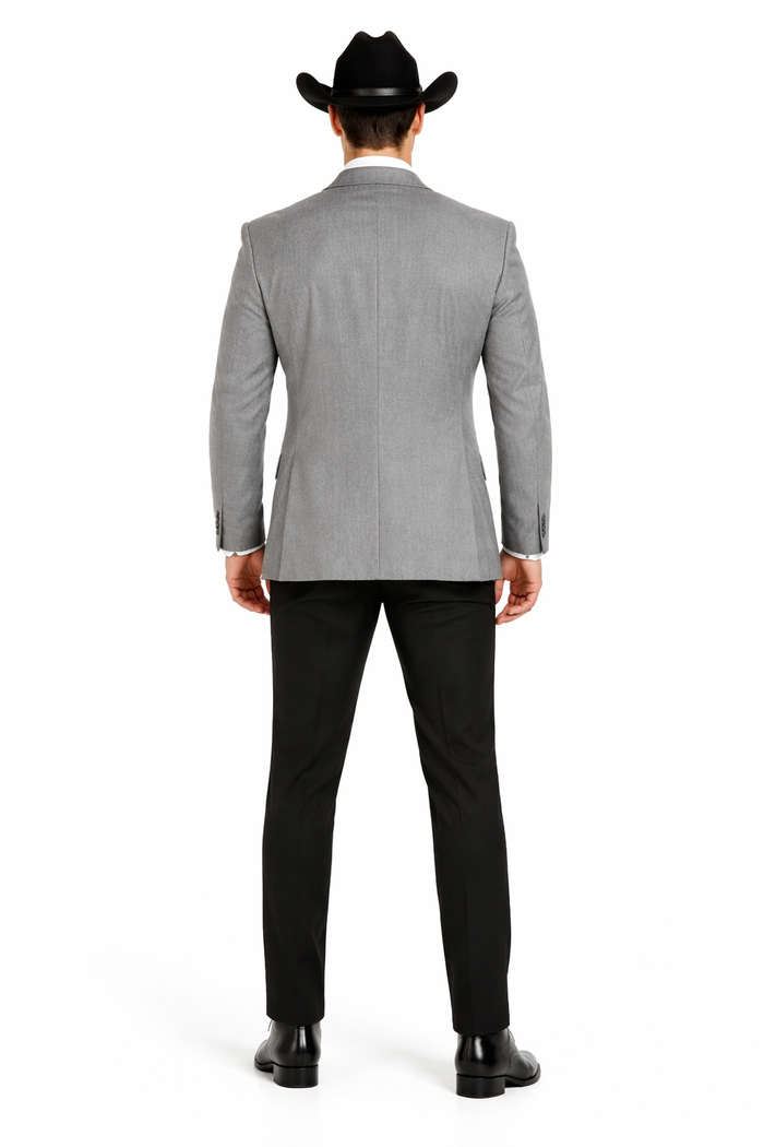 Western Suit - Gray Cowboy Tuxedo - Traje Para Hombre