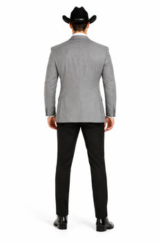 Western Suit - Gray Cowboy Tuxedo - Traje Para Hombre