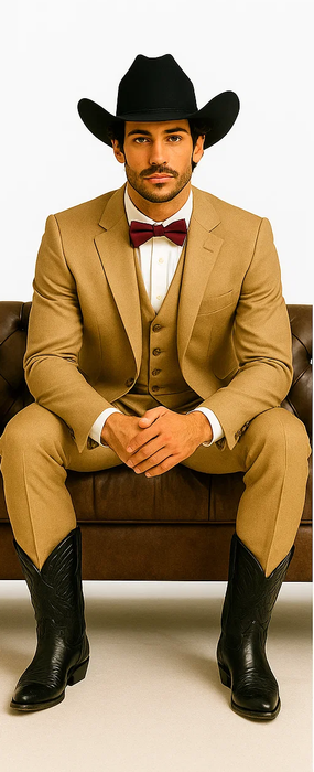 Western Suit - Tan Cowboy Tuxedo