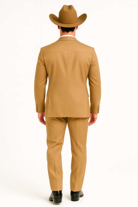 Western Suit - Tan Cowboy Tuxedo - Traje Para Hombre