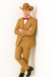 Western Suit - Tan Cowboy Tuxedo - Traje Para Hombre