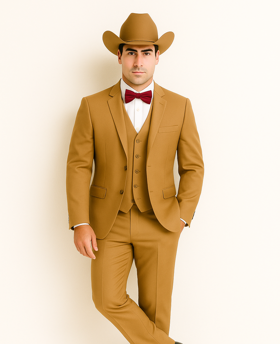 Western Suit - Tan Cowboy Tuxedo - Traje Para Hombre