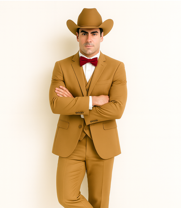 Western Suit - Tan Cowboy Tuxedo - Traje Para Hombre