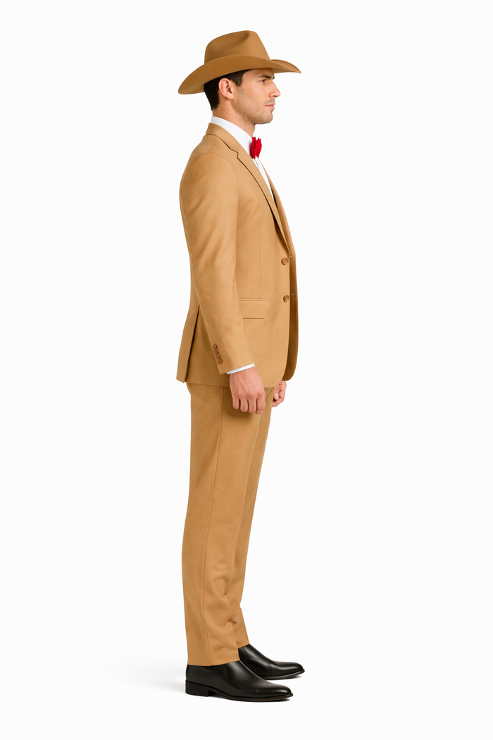 Western Suit - Tan Cowboy Tuxedo - Traje Para Hombre