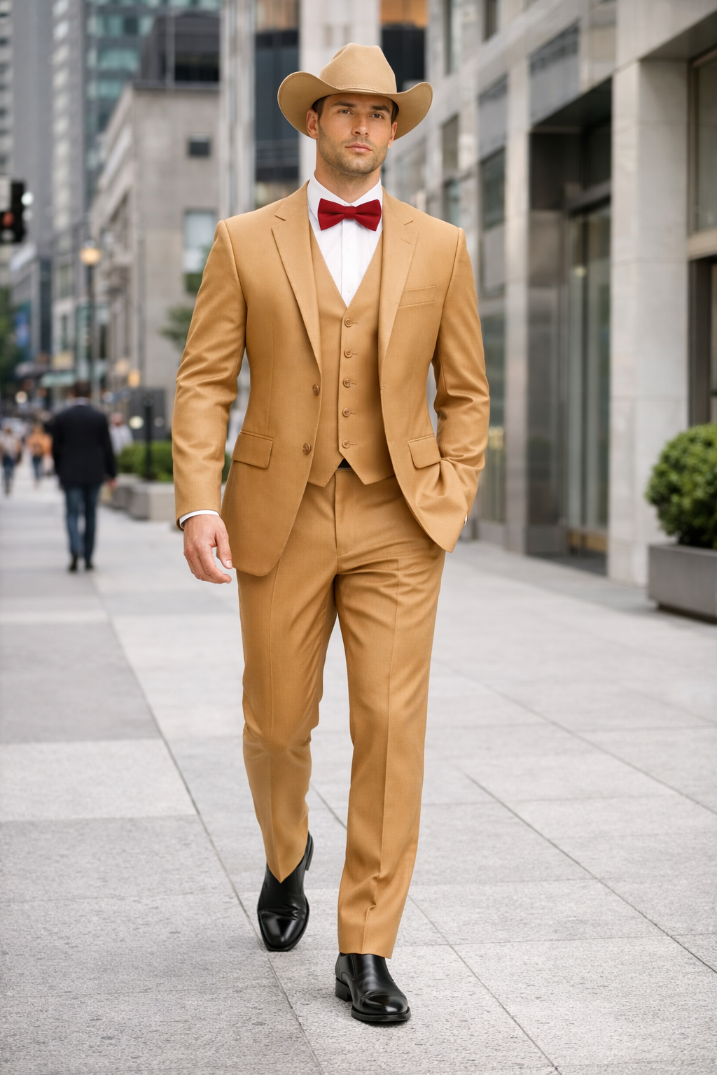 Western Suit - Tan Cowboy Tuxedo - Traje Para Hombre