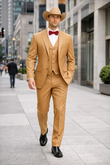 Western Suit - Tan Cowboy Tuxedo - Traje Para Hombre