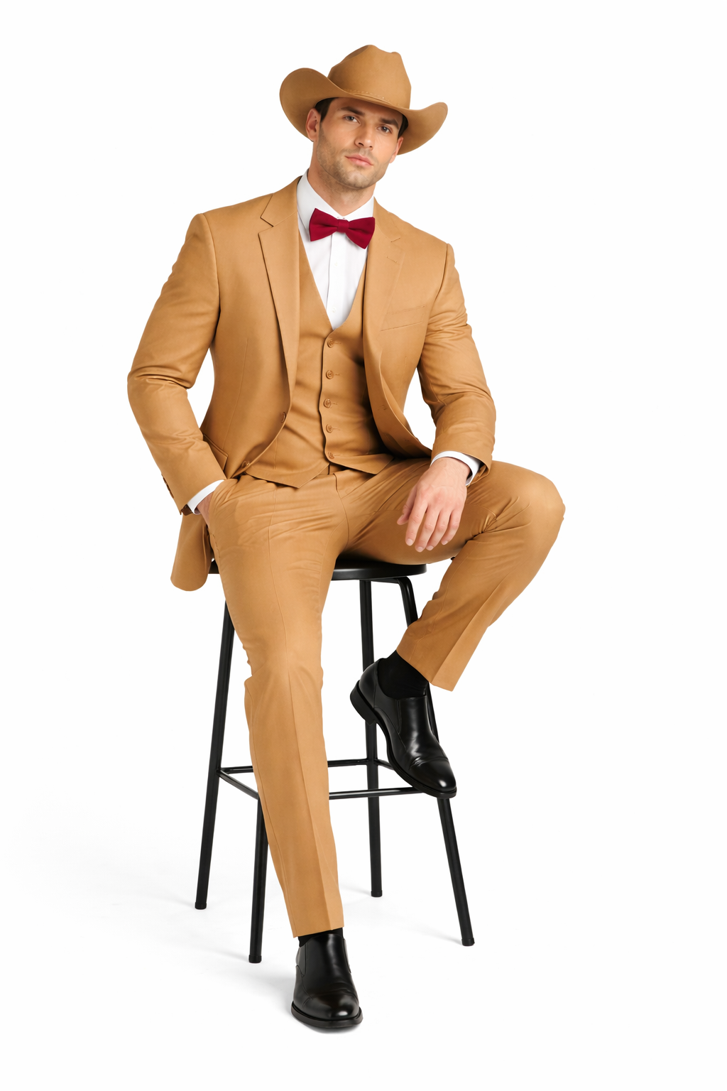 Western Suit - Tan Cowboy Tuxedo - Traje Para Hombre