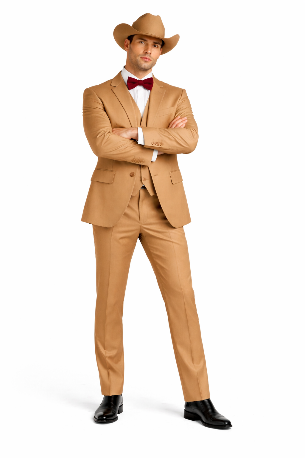 Western Suit - Tan Cowboy Tuxedo - Traje Para Hombre