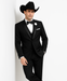Western Suit - Trajes Para Hombres - Cowboy Formal Attire - Trajes De Novio - Black