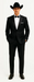 Western Suit - Trajes Para Hombres - Cowboy Formal Attire - Trajes De Novio - Black