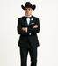 Western Suit - Trajes Para Hombres - Cowboy Formal Attire - Trajes De Novio - Black