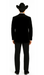 Western Suit - Trajes Para Hombres - Cowboy Formal Attire - Trajes De Novio - Black Matte Shawl Lapel