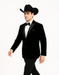 Western Suit - Trajes Para Hombres - Cowboy Formal Attire - Trajes De Novio - Black Matte Shawl Lapel