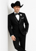 Western Suit - Trajes Para Hombres  - Cowboy Formal Attire - Trajes De Novio Black Single Breasted