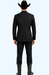 Western Suit - Trajes Para Hombres  - Cowboy Formal Attire - Trajes De Novio Black Single Breasted