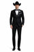 Western Suit - Trajes Para Hombres  - Cowboy Formal Attire - Trajes De Novio Black Single Breasted