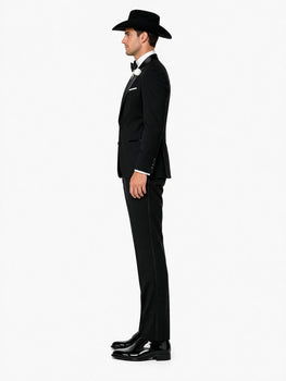 Western Suit - Trajes Para Hombres - Cowboy Formal Attire - Trajes De Novio - Black