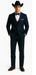 Western Suit - Trajes Para Hombres  - Cowboy Formal Attire - Trajes De Novio - Blue