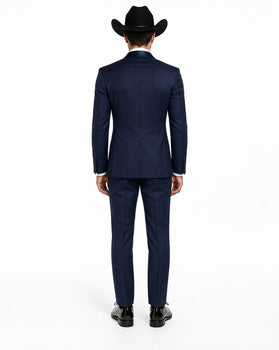 Western Suit - Trajes Para Hombres  - Cowboy Formal Attire - Trajes De Novio - Blue