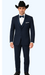 Western Suit - Trajes Para Hombres  - Cowboy Formal Attire - Trajes De Novio - Blue