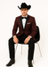 Western Suit - Trajes Para Hombres - Cowboy Formal Attire - Trajes De Novio - Burgundy