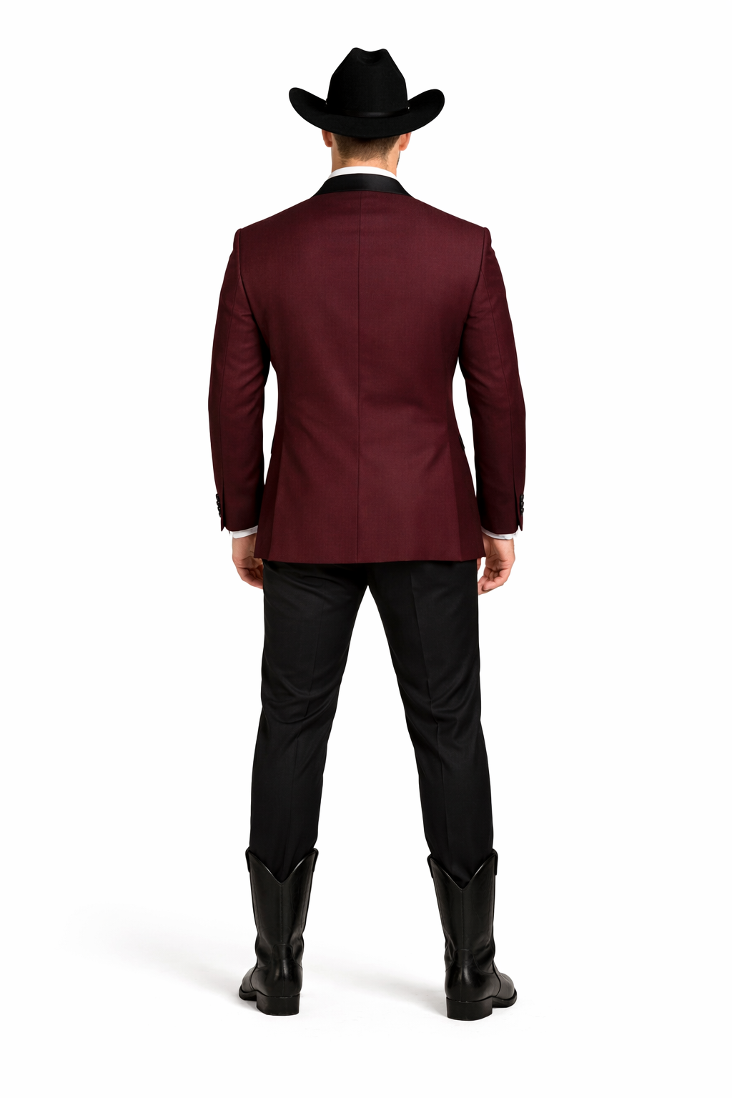 Western Suit - Trajes Para Hombres - Cowboy Formal Attire - Trajes De Novio - Burgundy