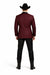 Western Suit - Trajes Para Hombres - Cowboy Formal Attire - Trajes De Novio - Burgundy