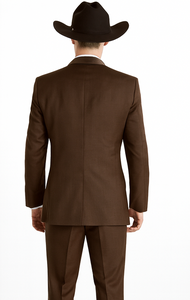 Western Suit - Trajes Para Hombres - Cowboy Formal Attire - Trajes De Novio - Chocolate