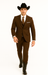 Western Suit - Trajes Para Hombres - Cowboy Formal Attire - Trajes De Novio - Chocolate
