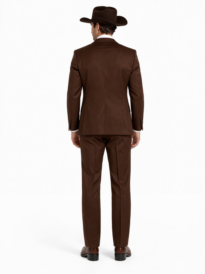 Western Suit - Trajes Para Hombres - Cowboy Formal Attire - Trajes De Novio - Chocolate