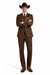 Western Suit - Trajes Para Hombres - Cowboy Formal Attire - Trajes De Novio - Chocolate