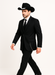 Western Suit - Trajes Para Hombres - Cowboy Formal Attire - Trajes De Novio - Four Button Black Suit