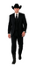 Western Suit - Trajes Para Hombres - Cowboy Formal Attire - Trajes De Novio - Four Button Black Suit