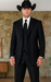 Western Suit - Trajes Para Hombres - Cowboy Formal Attire - Trajes De Novio - Four Button Black Suit