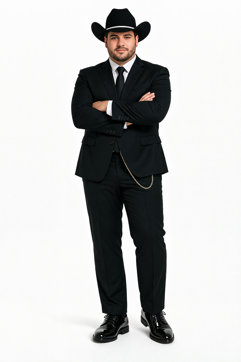 Western Suit - Trajes Para Hombres - Cowboy Formal Attire - Trajes De Novio - Four Button Black Suit