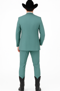 Western Suit - Trajes Para Hombres  - Cowboy Formal Attire - Trajes De Novio - Green