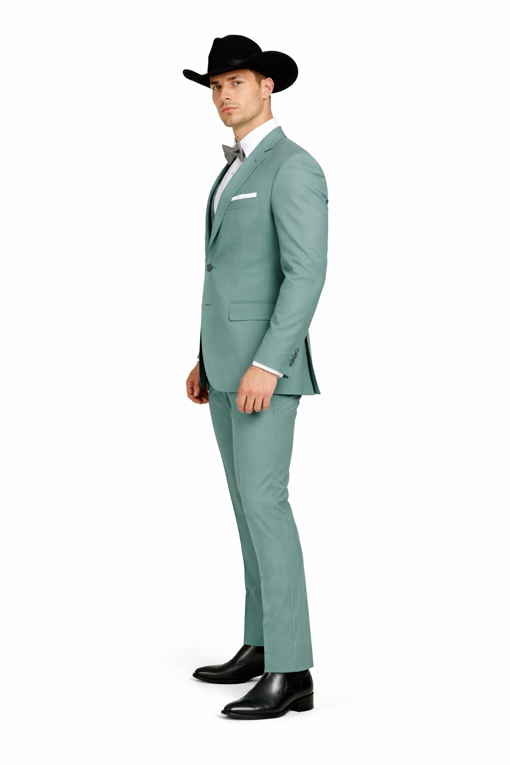 Western Suit - Trajes Para Hombres  - Cowboy Formal Attire - Trajes De Novio - Green