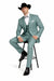 Western Suit - Trajes Para Hombres  - Cowboy Formal Attire - Trajes De Novio - Green