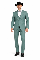 Western Suit - Trajes Para Hombres  - Cowboy Formal Attire - Trajes De Novio - Green