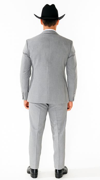 Western Suit - Trajes Para Hombres - Cowboy Formal Attire - Trajes De Novio - Grey