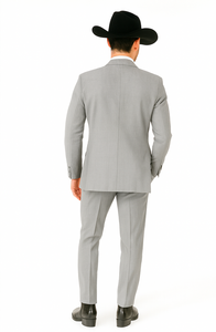Western Suit - Trajes Para Hombres - Cowboy Formal Attire - Trajes De Novio - Grey